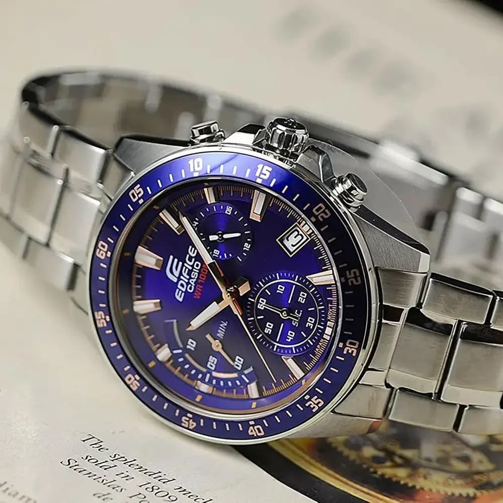 ساعت مچی عقربه ای مردانه کاسیو ادیفیس CASIO-EFV-540D-2AVUDF — تصویر ۲