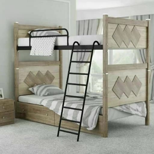 تخت دوطبقه ارغوان طرح لوزی 90*200 مبلمان فرنا مدل 1141645