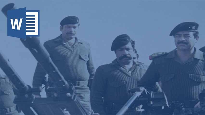 و دانلود تحقیق حمایت از صدام در جنگ