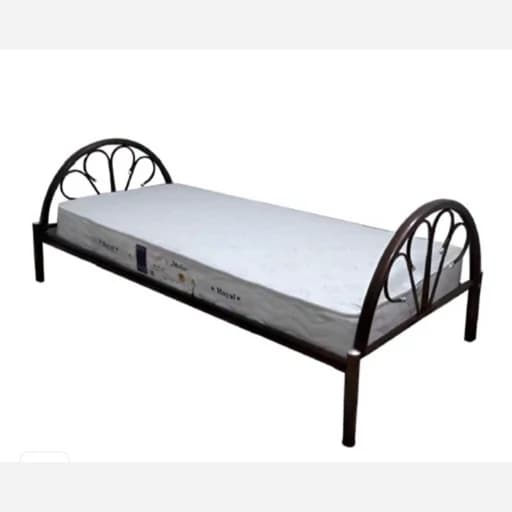 تختخواب یکنفره فلزی مدل یکتا سایز 90 مبلمان فرنا مدل 1141608