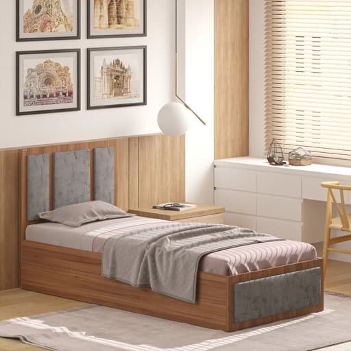 تخت خواب ملامینه نوجوان مدل FH961 سایز 80×180 سانتی متر مبلمان فرنا مدل 1141601