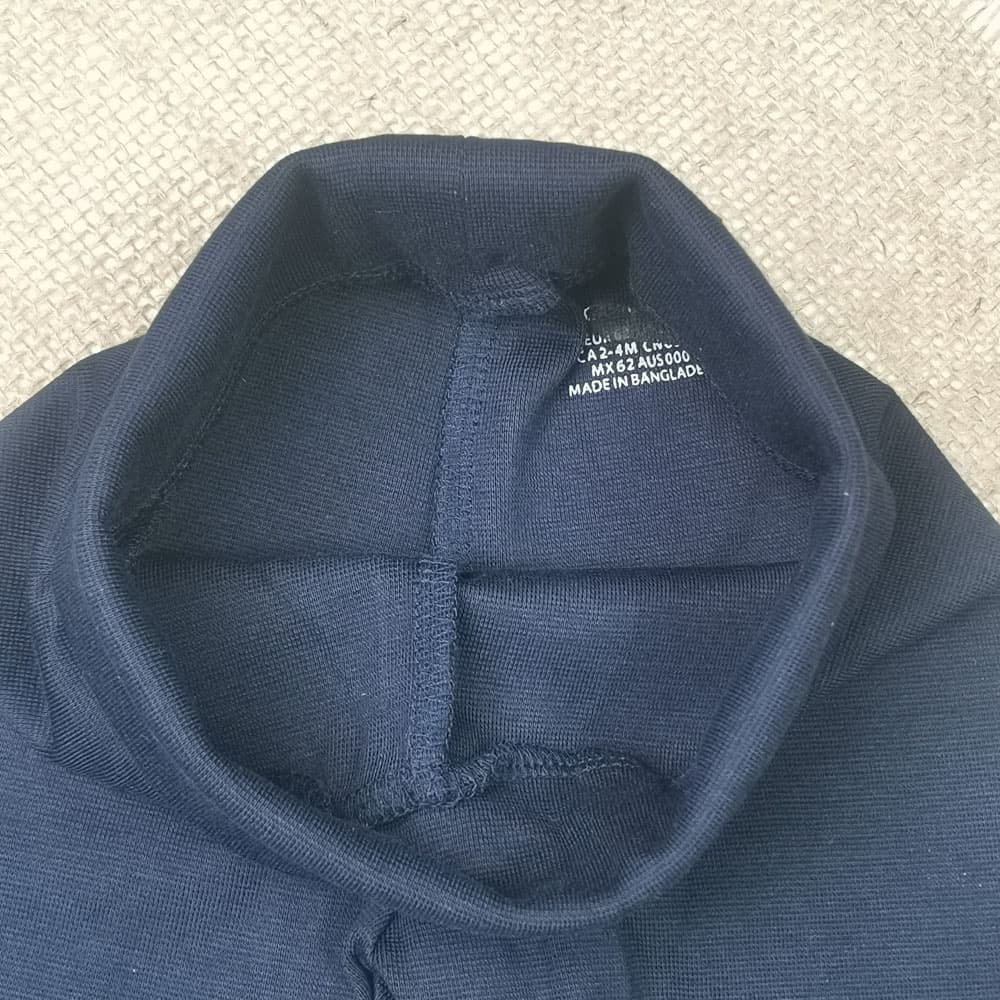 شلوار نوزادی اسلش برند h and m طرح کمرکش سورمه ای رنگ — تصویر ۴