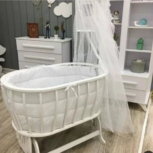 گهواره کنارمادر ترک مدل بیضی مبلمان فرنا مدل 1141578