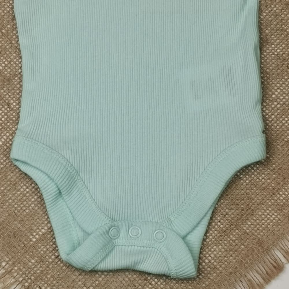 بادی نوزادی دخترانه آستین تاپ برند Lily and Dan طرح کبریتی سبز رنگ – 2 تا 6 ماه — تصویر ۴