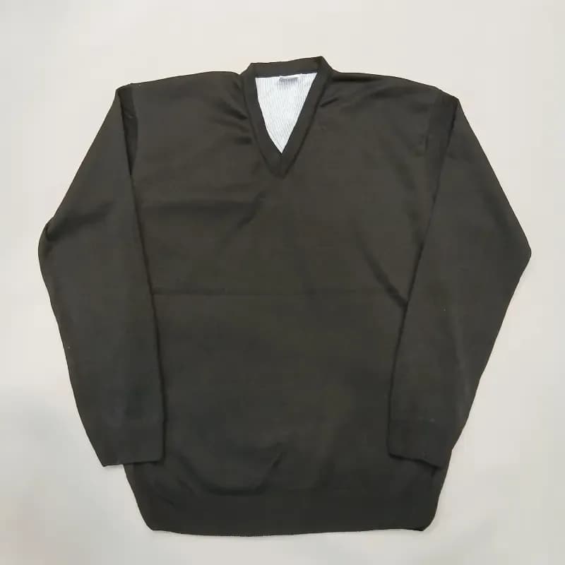 پلیور بافت یقه هفت مردانه فری سایز رنگبندی متنوع پاییزه و زمستانه — تصویر ۶