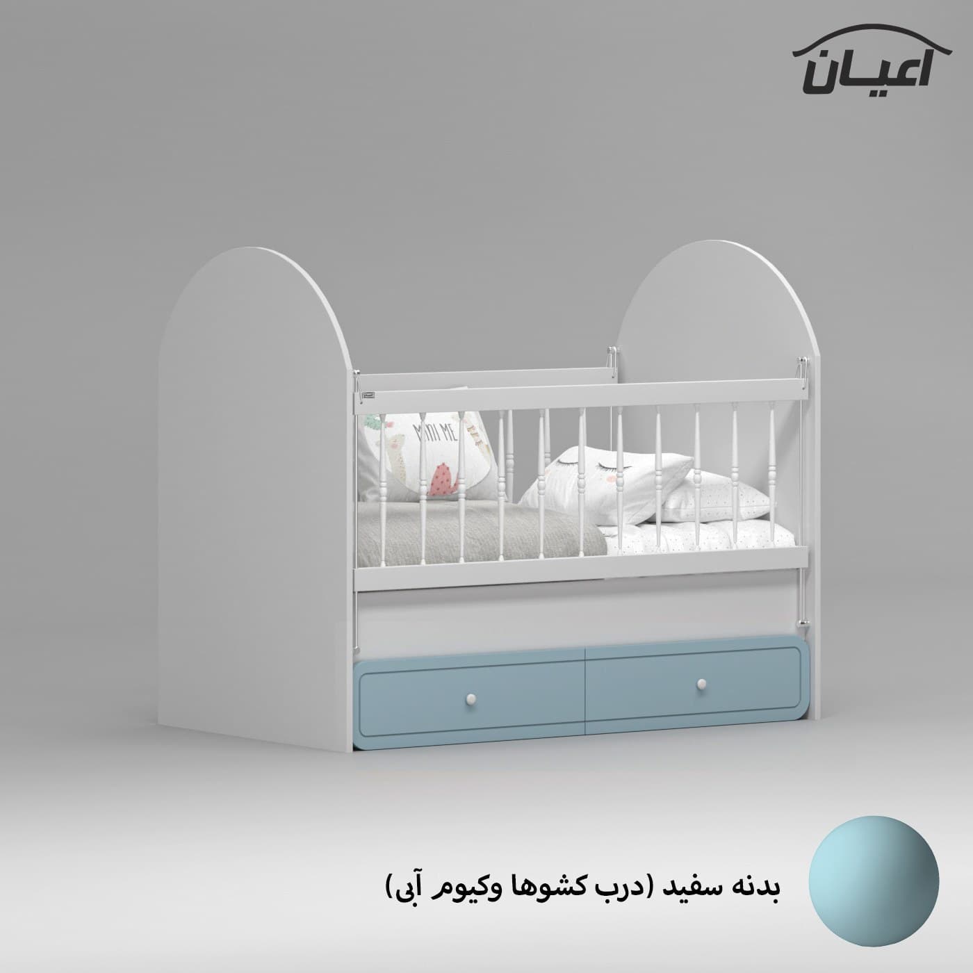 تختخواب کودک مدل FH871 مبلمان فرنا مدل 1141538 — تصویر ۲