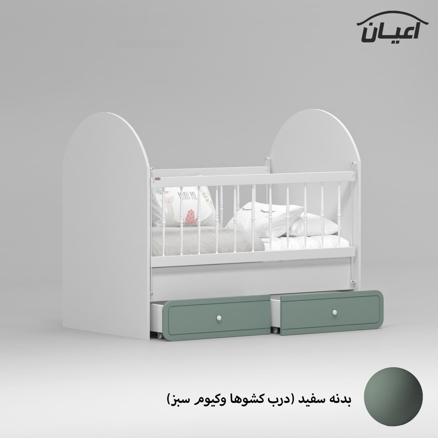 تختخواب کودک مدل FH871 مبلمان فرنا مدل 1141538 — تصویر ۳