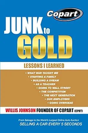 و دانلود نسخه کامل کتاب زبان اصلی Junk to Gold: From Salvage to the World’s Largest Online Auto Auction PDF | دانلود کتاب خارجی