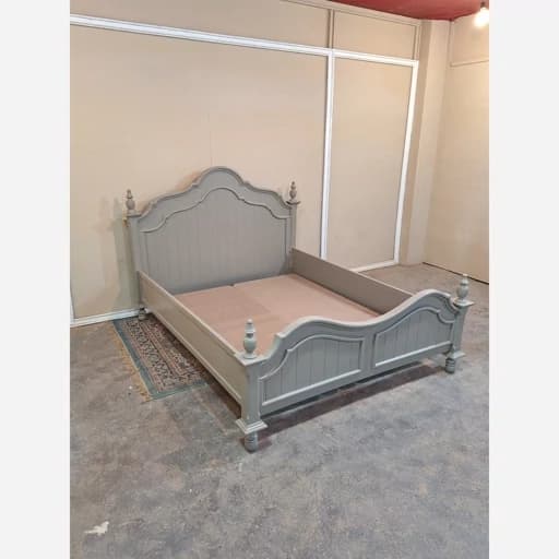 تخت خواب دونفره جدیدبژ سایز 160 مبلمان فرنا مدل 1141466
