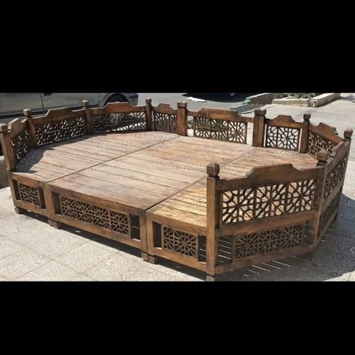تخت تمام شبکه گره طرح شمسه تخت تحویل در باربری مقصد مبلمان فرنا مدل 1141450
