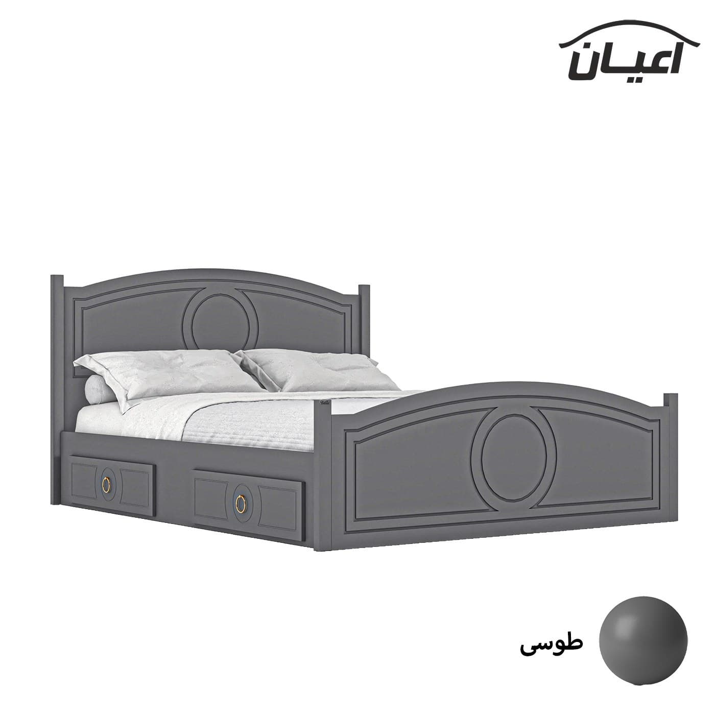 تخت خواب دو نفره کد FH673 سایز 200×160 سانتی متر مبلمان فرنا مدل 1141337 — تصویر ۳