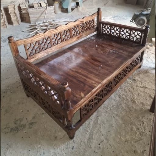 +تخت سنتی تمام شبکه 2در80 مبلمان فرنا مدل 1141317