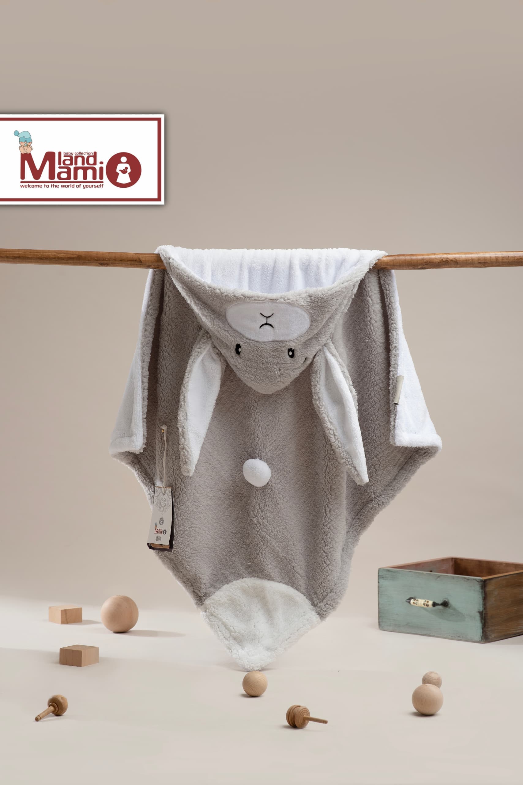 پتو خرگوش مامی لند Mami Land مدل تافی — تصویر ۳