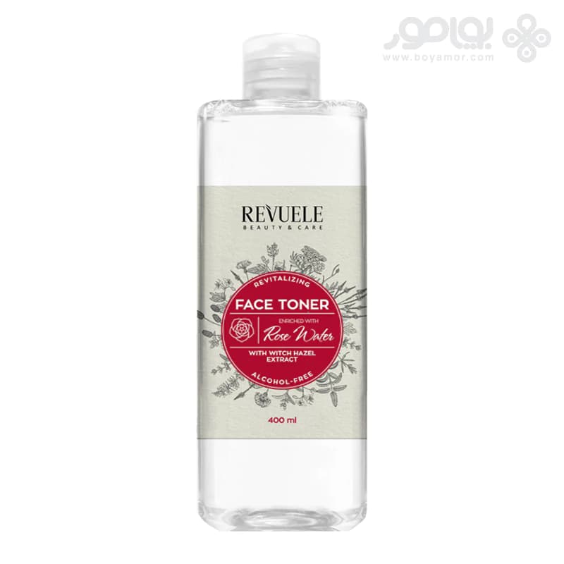 تونر احیا کننده روئل مدل Rose Water حجم 400 میل