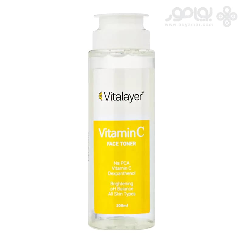 تونر روشن کننده ویتالیر مدل Vitamin C حجم 200 میل