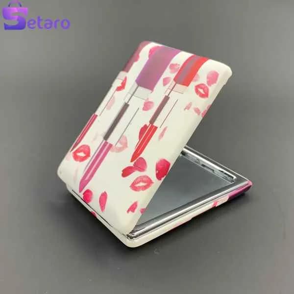 آینه آرایشی جیبی طرح رژلب — تصویر ۴