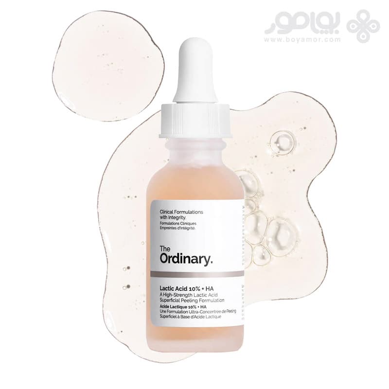 سرم لایه بردار اوردینری مدل Lactic Acid 10% به همراه اسید هیالورونیک — تصویر ۲
