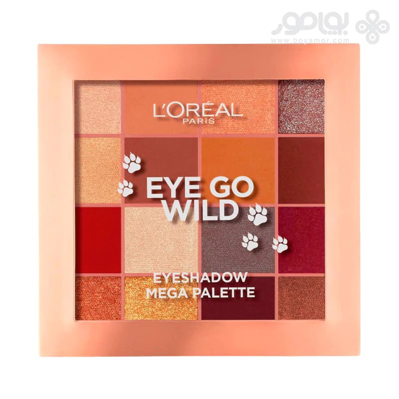 پالت سایه 16 رنگ لورال مدل Eye Go Wild شماره 03