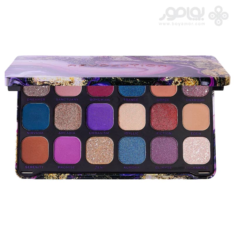 پالت سایه 18 رنگ رولوشن مدل Forever Flawless Eutopia