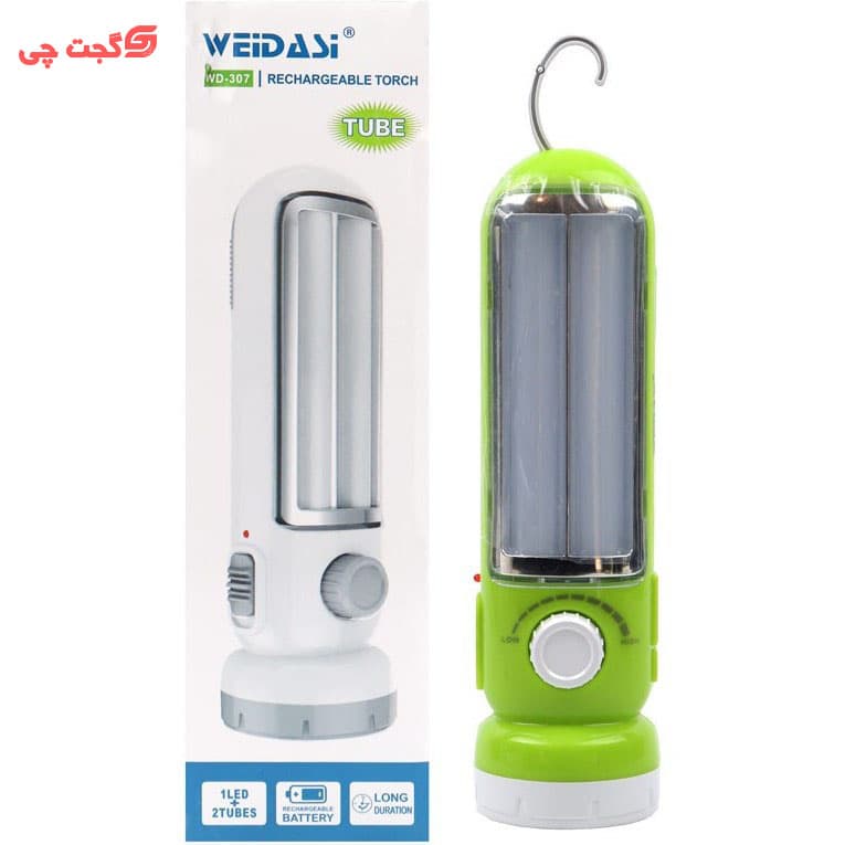چراغ اضطراری ویداسی مدل WD-307 رنگ مهتابی — تصویر ۵