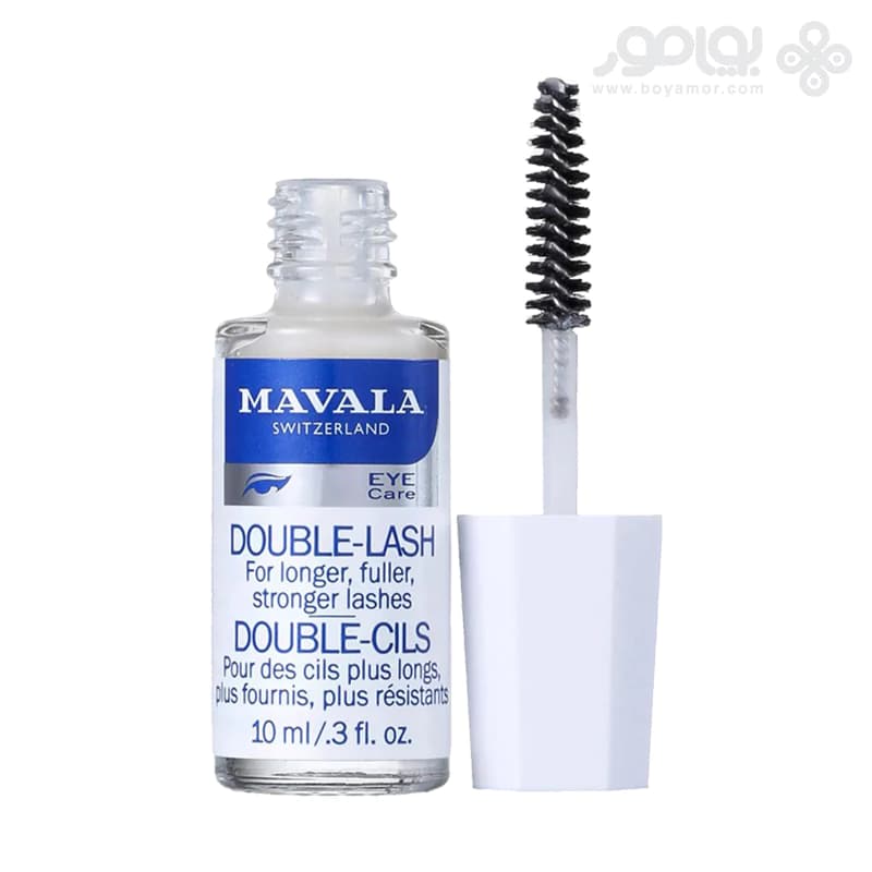 محلول تقویت مژه ماوالا مدل DOUBLE LASH حجم 10 میل — تصویر ۲