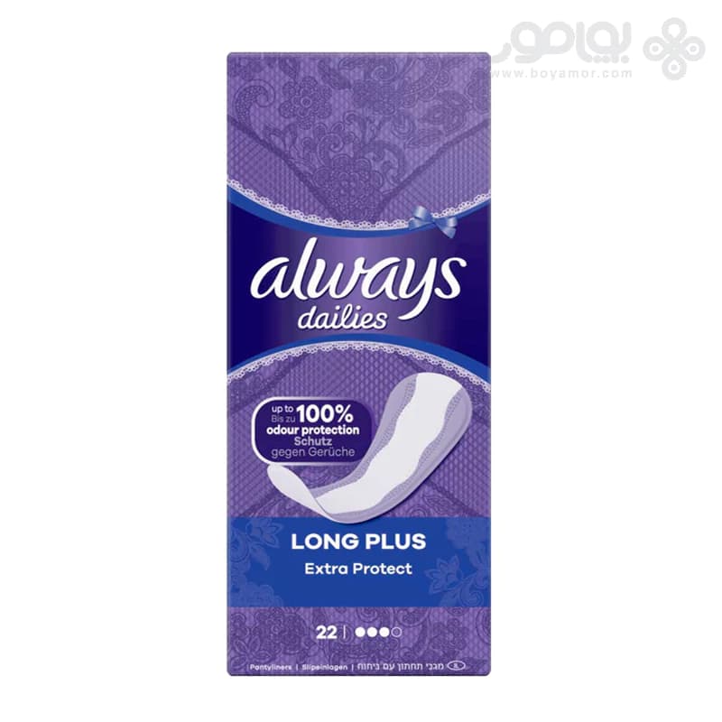 پد روزانه الویز مدل Long Plus بسته 22 عددی