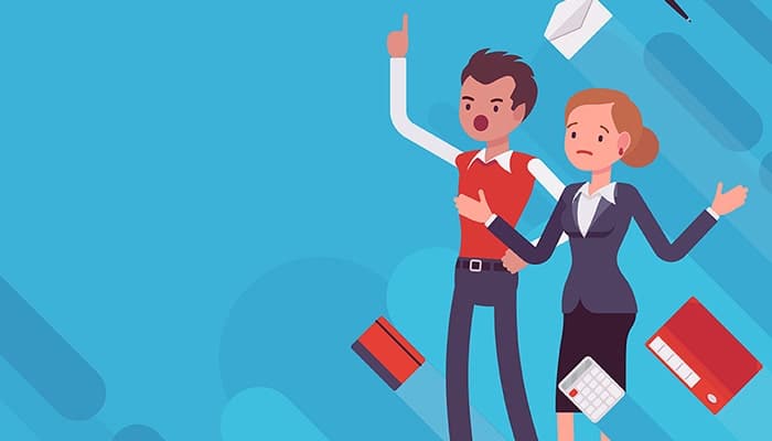 وکتور کاراکتر زن و مرد با مفهوم انگیزه در کسب و کار