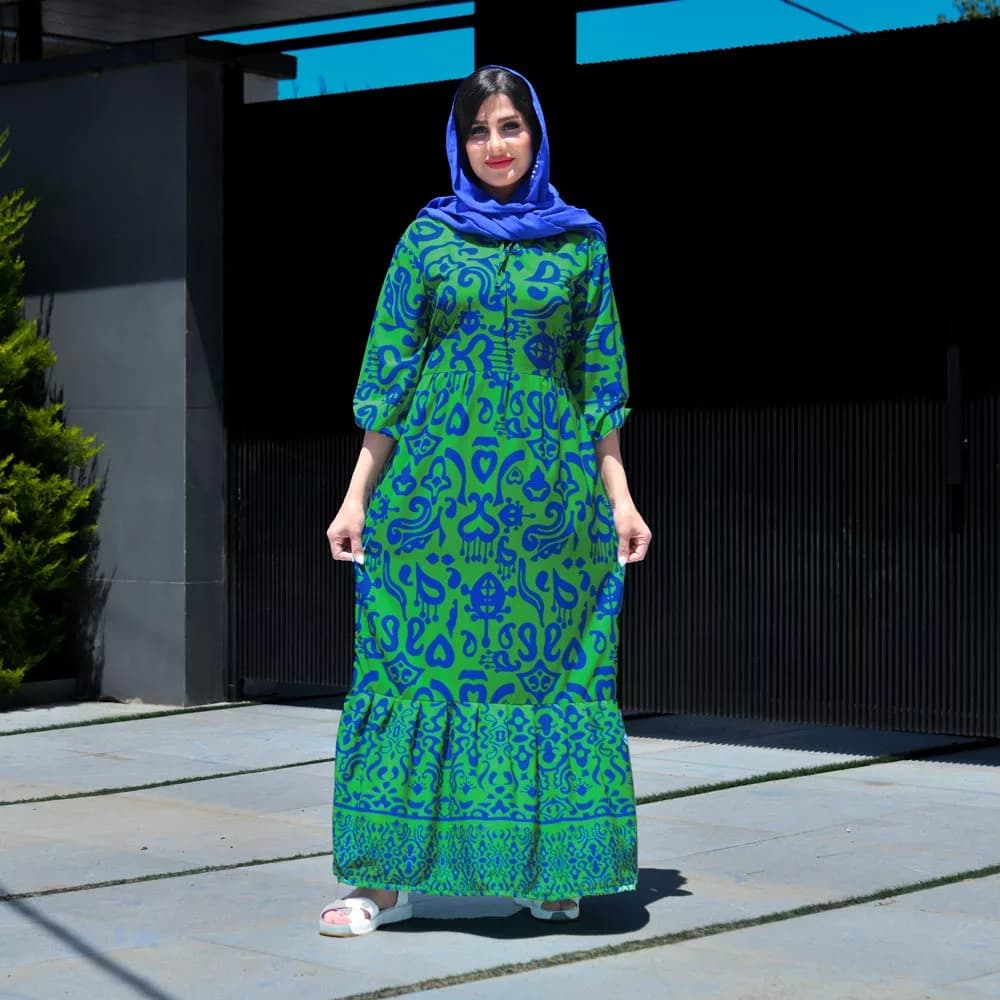 پیراهن ساحلی دخترانه کد 25995