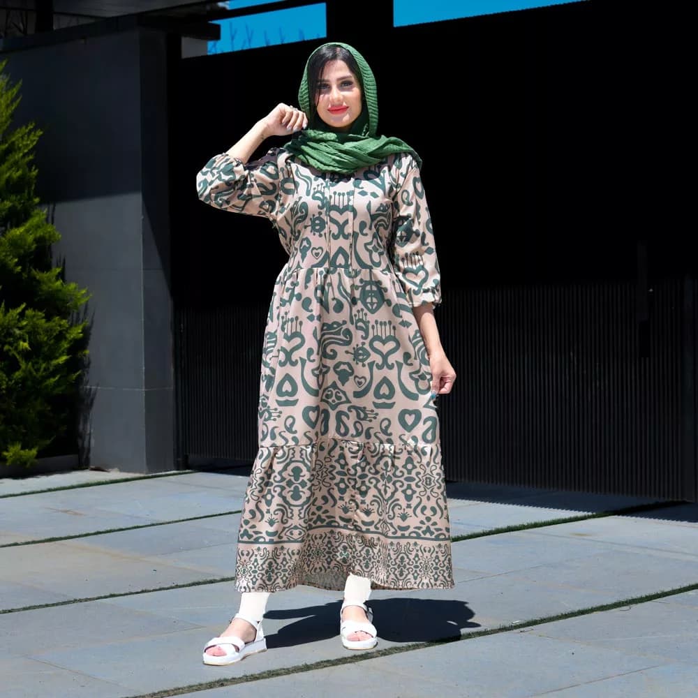پیراهن ساحلی دخترانه کد 25995 — تصویر ۲