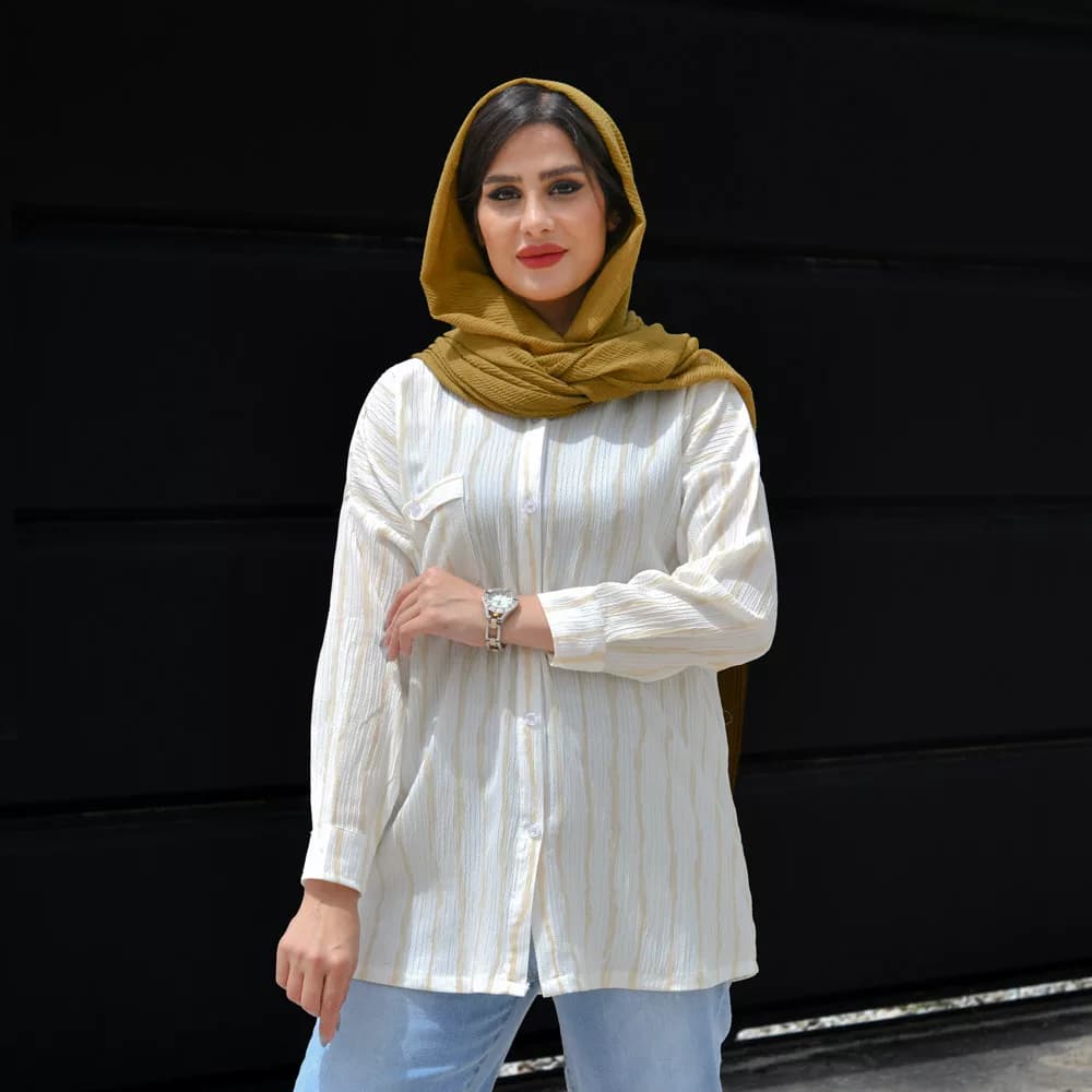 مانتو دخترانه راه راه کد 25966 — تصویر ۶