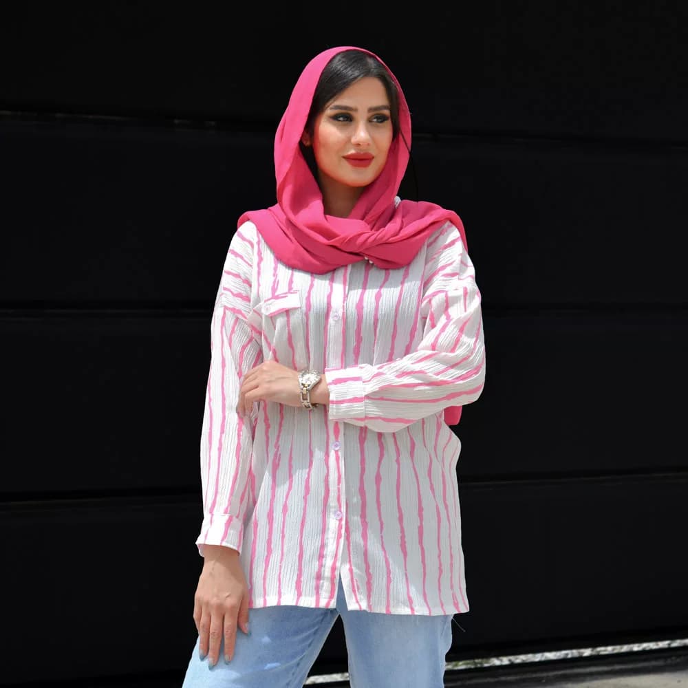 مانتو دخترانه راه راه کد 25966 — تصویر ۸