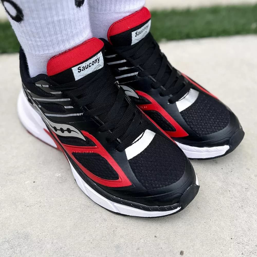 کتانی دخترانه Saucony مشکی کد 25866 — تصویر ۳