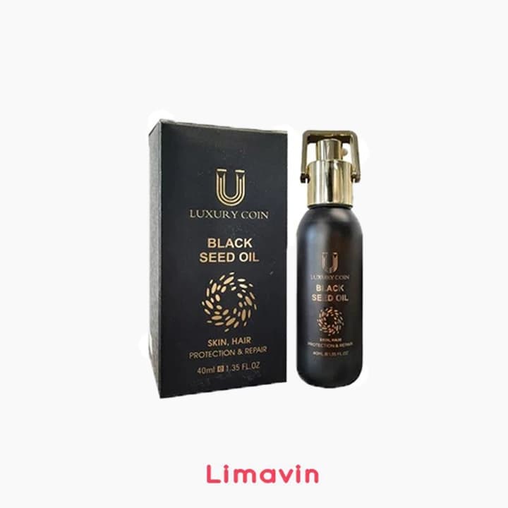 روغن ترکیبی سیاه دانه جوانه گندم و آرگان لاکچری کوین حجم 40 میلی لیتر — تصویر ۲