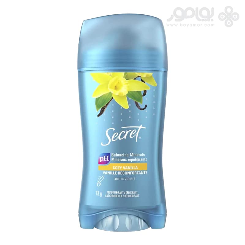 دئودورانت صابونی سکرت مدل COZY VANILLA وزن 73 گرم
