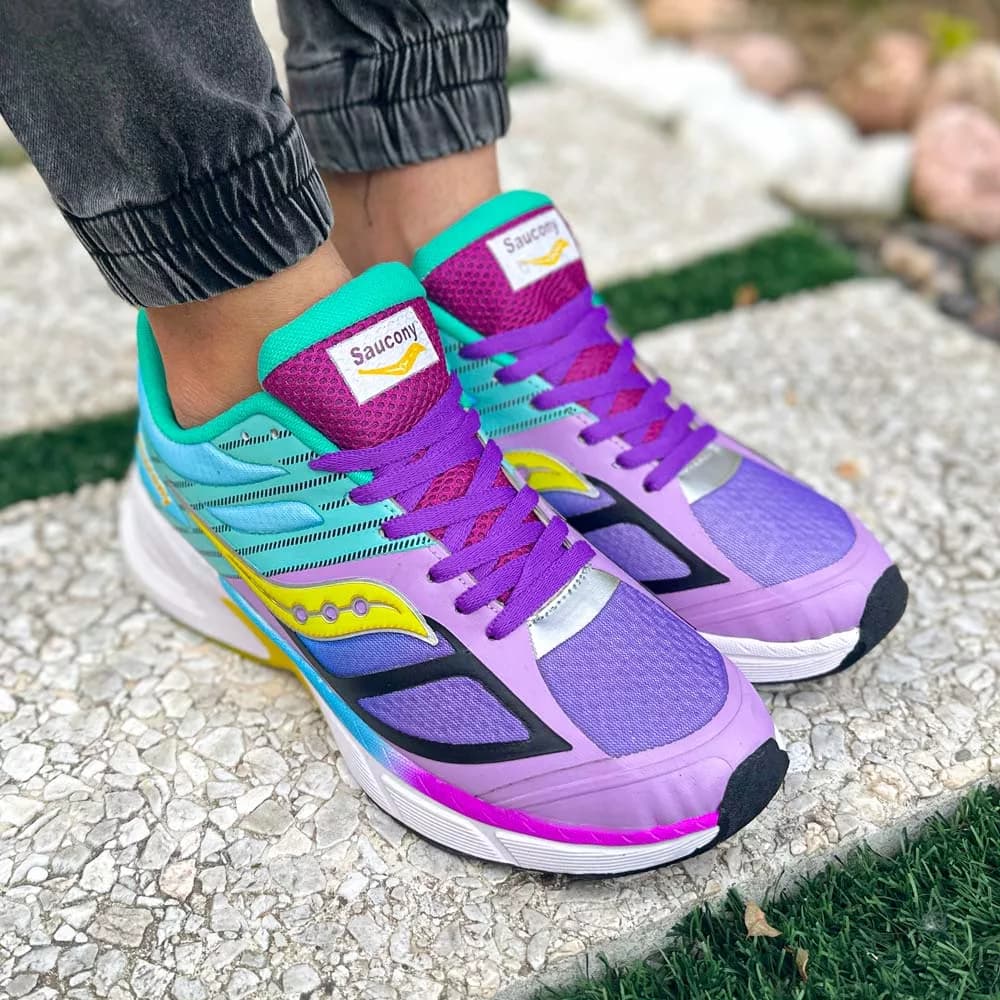 کتانی مردانه Saucony بنفش کد 25833 — تصویر ۳