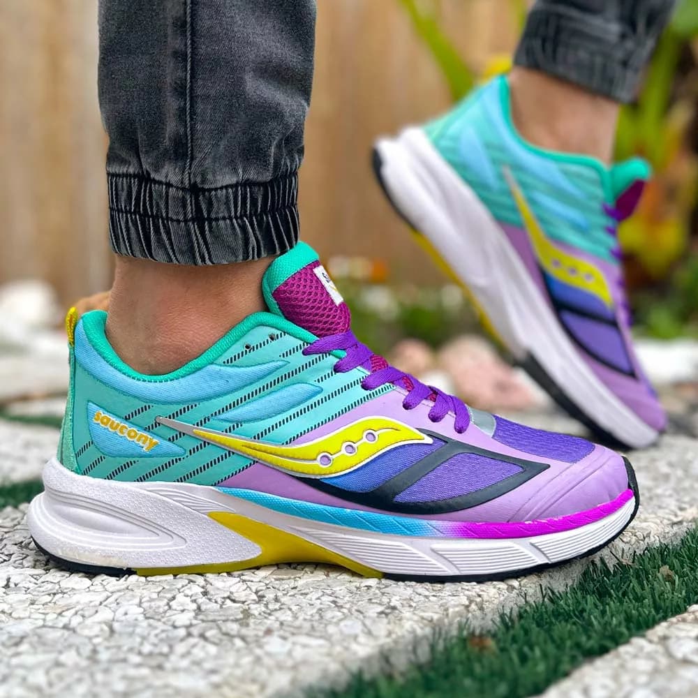 کتانی مردانه Saucony بنفش کد 25833 — تصویر ۲