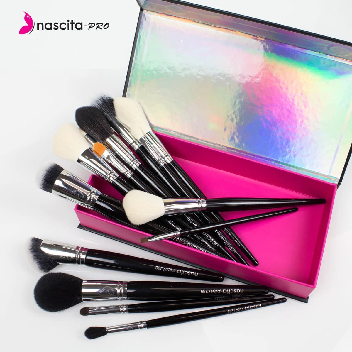 ست برس آرایش حرفه ای ناسکیتا مدل SET38 بسته 14 عددی — تصویر ۲