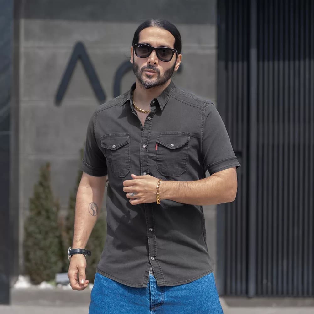 پیراهن مردانه لی کد 25673 — تصویر ۸
