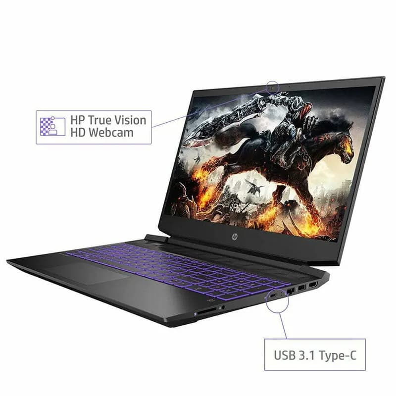 لپ تاپ استوک 15.6 اینچی اچ پی مدل Pavilion 15 Ryzen 5 پردازنده Ryzen 5 رم 16 گیگابایت حافظه 512 گیگابایت SSD — تصویر ۵