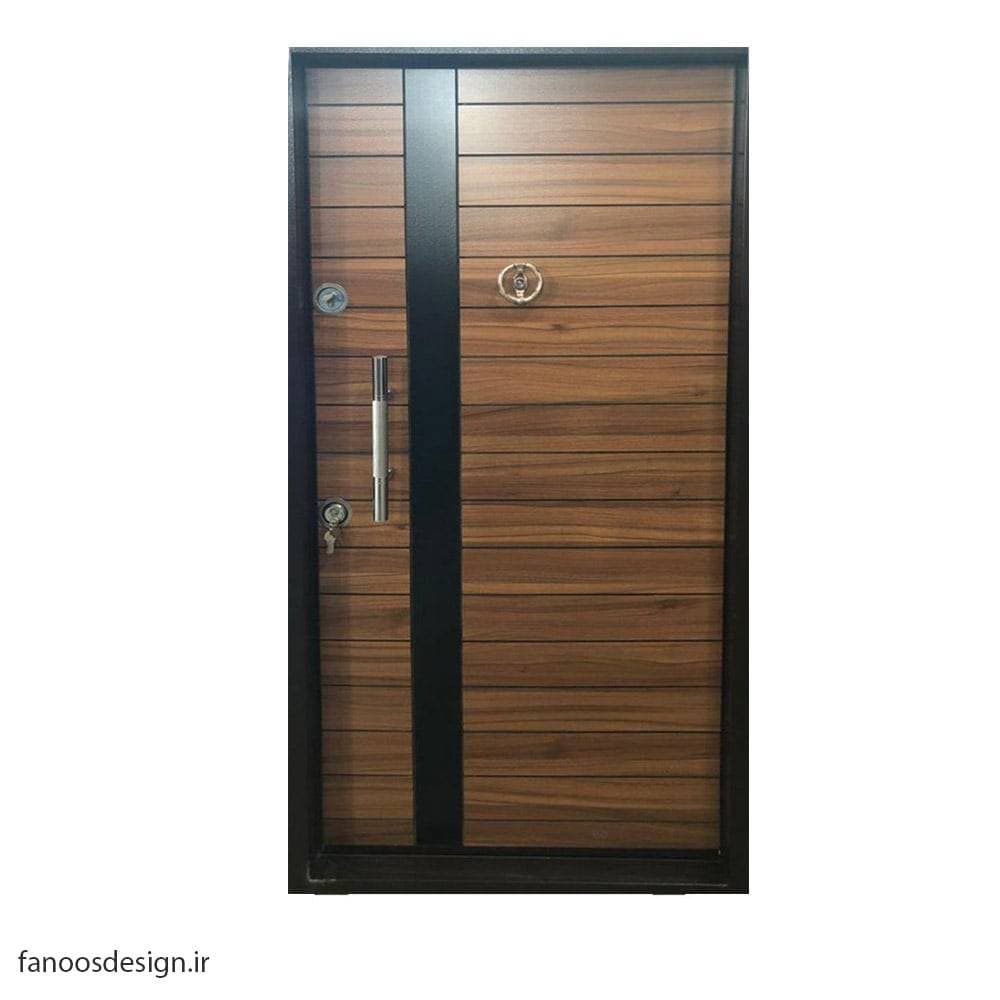 در ضد سرقت لامینوکس کف 14 ورق 1 میلیمتر و قفل و یراق تیپ ترک سایز 110*210 کد 319
