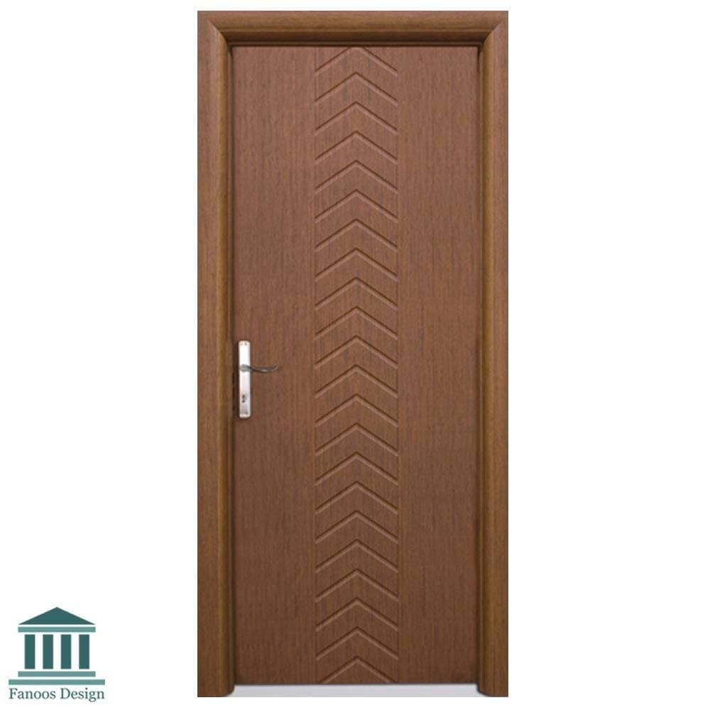 درب چوبی زیبا با پوشش رنگ چوب ملایم کد 940