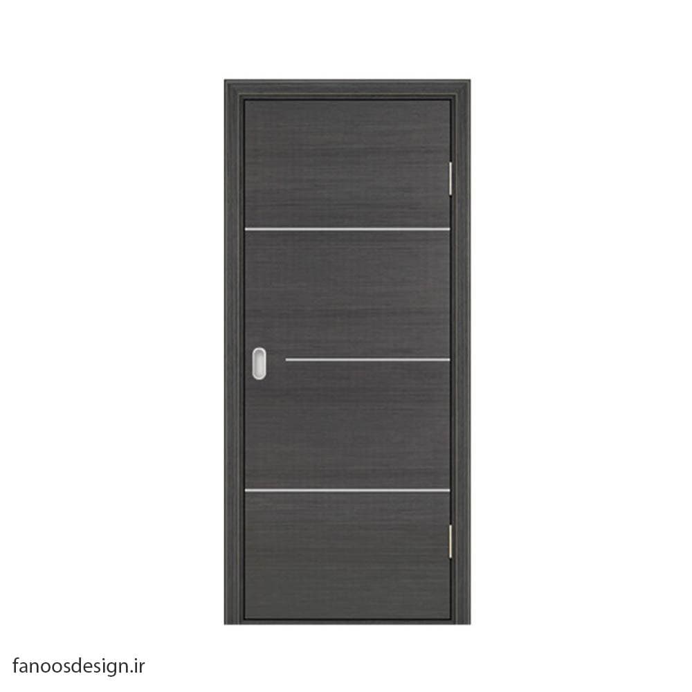 درب جدید اتاق خواب روکش PVC طرح موجی مات کد 410