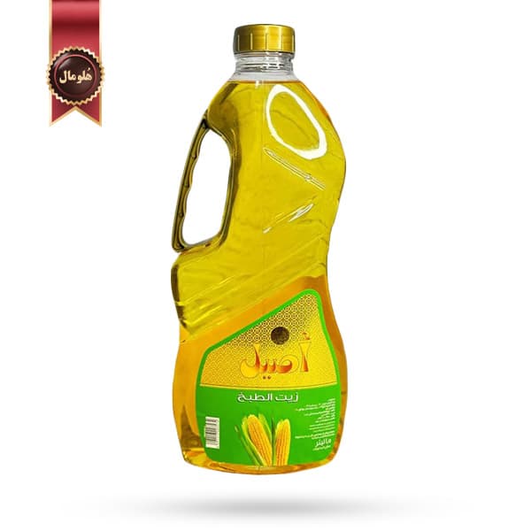 روغن مایع ذرت اصیل aseel مدل پخت و پز cooking oil حجم 1500 میلی‌ لیتر (اورجینال)