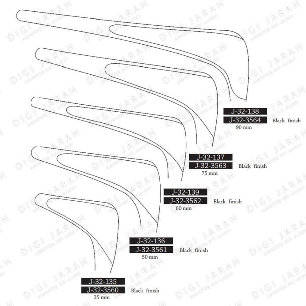 اسپکلوم بینی مشکی فلت J-32-3560 surgicon 3.5 — تصویر ۲