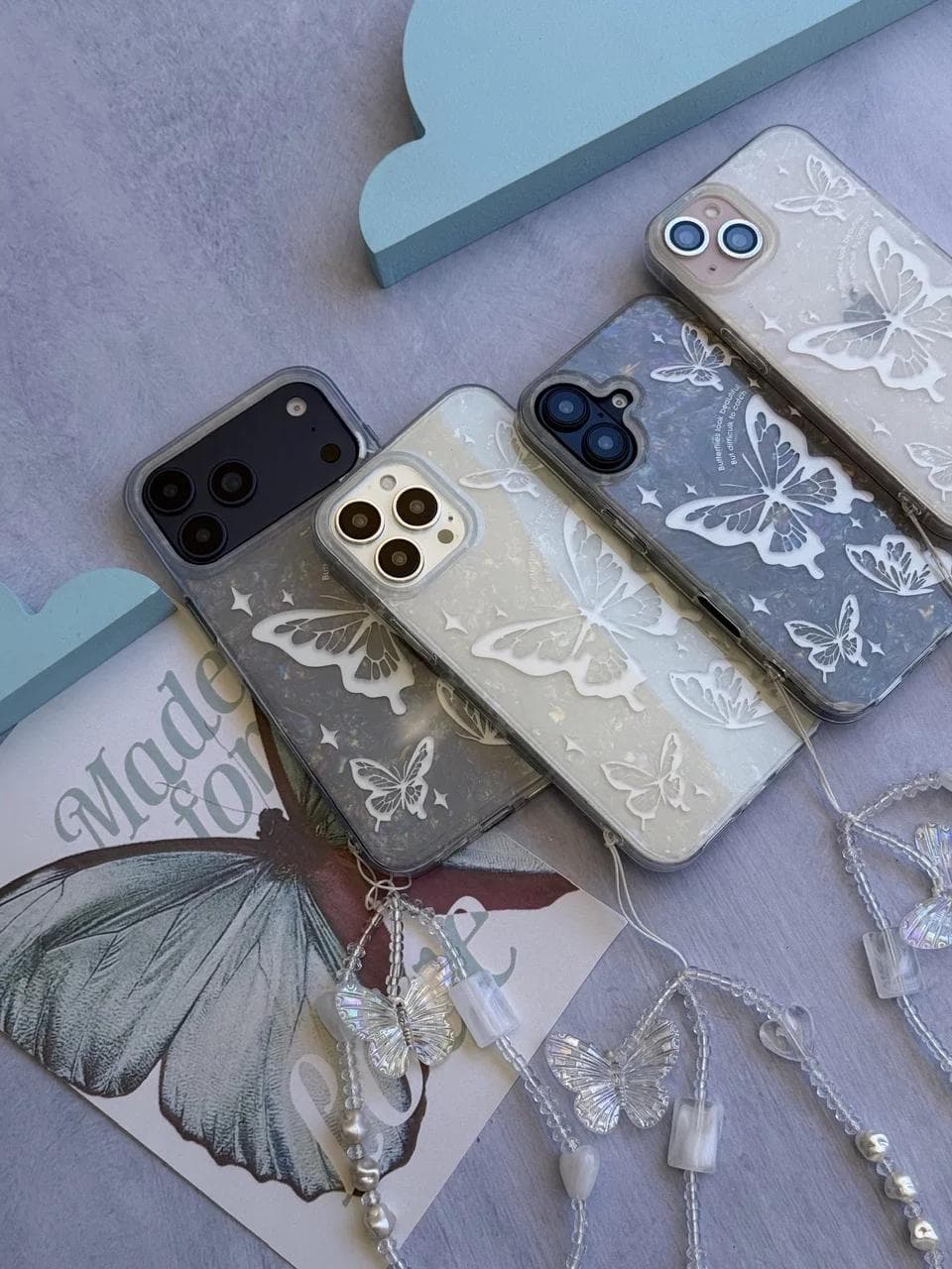 قاب Ice Butterfly با آویز (کدC2230) مناسب برای iPhone 15 — تصویر ۸