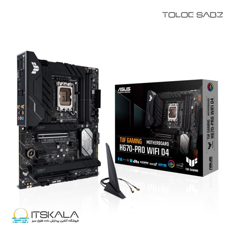 مادربرد ایسوس ASUS TUF GAMING H670-PRO WIFI D4
