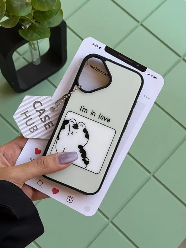 قاب طرح I’m in love گوشی آیفون 17 — تصویر ۲