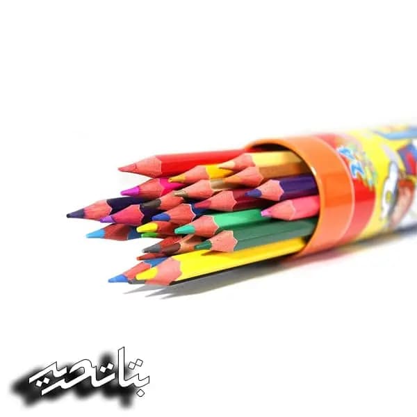 اسکول مکس -مداد رنگی 24 لوله 3 سه گوش
