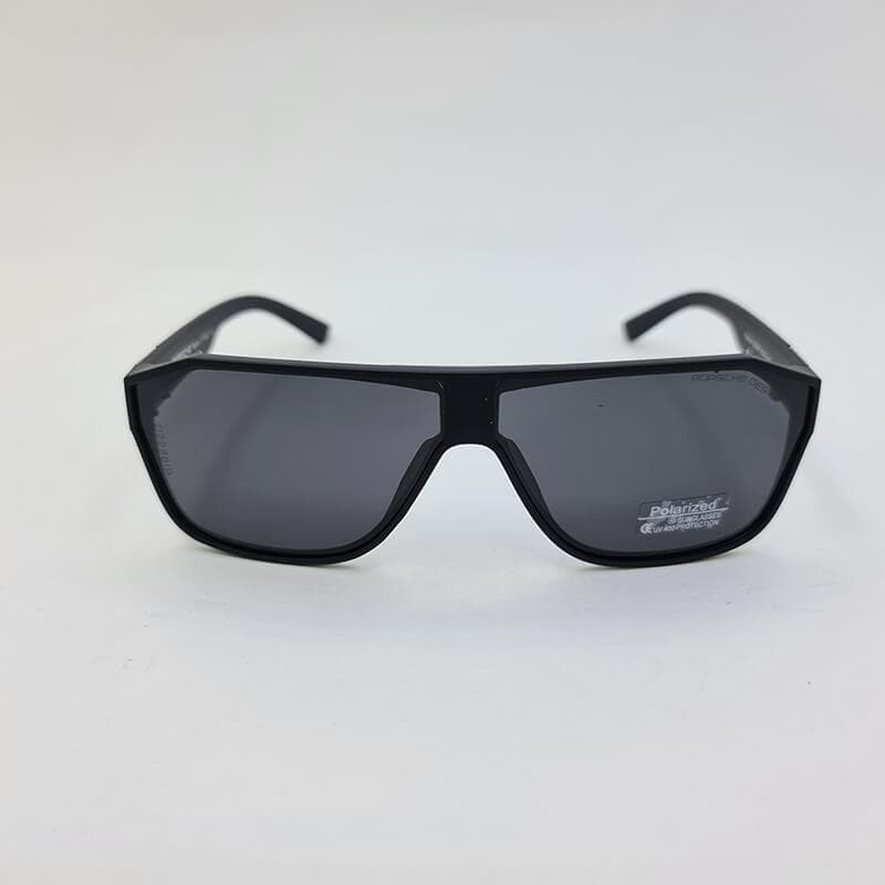 عینک آفتابی پلاریزه خلبانی با فریم مشکی مات برند پورشه مدل D22801P — تصویر ۲