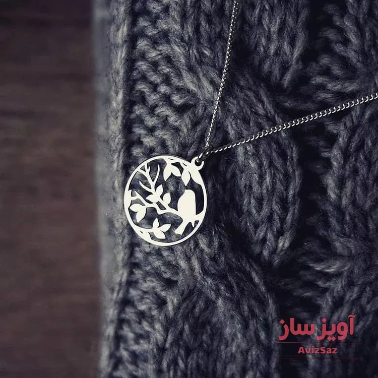 گردنبند پرنده و شاخه کد 100295